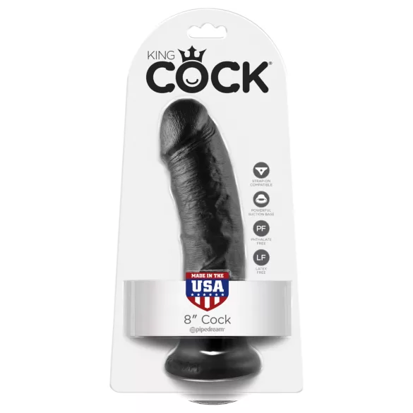 King Cock - dildo realistyczny 20 cm - czarny