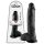King Cock 10 z jądrami dildo (25 cm) - czarne