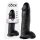 King Cock 12 z jądrami duży dildo (30 cm) - czarny