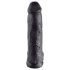 King Cock 12 z jądrami duży dildo (30 cm) - czarny