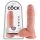 King Cock 8 realistyczny dildo z jądrami (20 cm) - naturalny