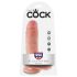 King Cock 8 realistyczny dildo z jądrami (20 cm) - naturalny