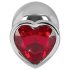 You2Toys - Diament - aluminiowy korek analny (srebrno-czerwony)