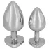 You2Toys - Diamond - aluminiowy korek analny 85 g (srebrno-czerwony)
