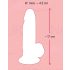 Nature Skin - realistyczny mały dildo z przyssawką, naturalny kolor