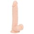 Nature Skin - realistyczny dildo z przyssawką, średni - naturalny