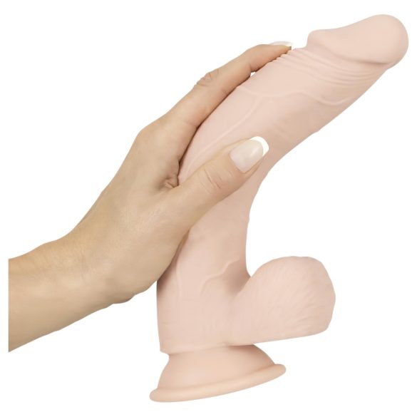 Nature Skin - dildo z przyssawką - realistyczny - cielisty średni
