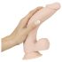 Nature Skin - realistyczny dildo z przyssawką, średni - naturalny