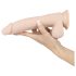 Nature Skin - realistyczny dildo z przyssawką, średni - naturalny