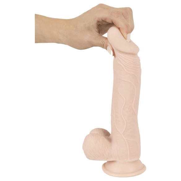Nature Skin - dildo z przyssawką - realistyczny - cielisty średni