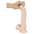 Nature Skin - realistyczny dildo z przyssawką, średni - naturalny