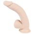 Nature Skin - realistyczny dildo z przyssawką, średni - naturalny