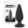 Black Velvet: Ciężki analny plug 75 g (czarny)