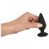 Black Velvet: Ciężki analny plug 75 g (czarny)