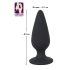 Black Velvet: Ciężki analny plug 75 g (czarny)