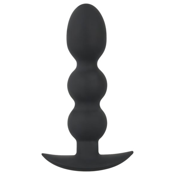 Black Velvet Heavy - 145g analny plug z kulkami (czarny)