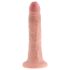 King Cock - dildo realistyczne 18 cm - beżowy