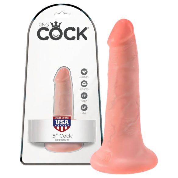 King Cock 5 Dildo (13 cm) - naturalny