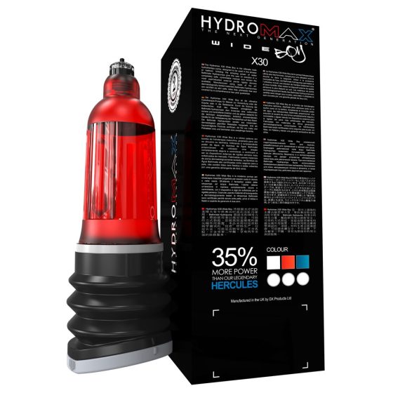 Bathmate Hydromax 7 Wide - Hydropump (czerwony)