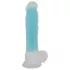You2Toys - dildo z przyssawką - świecący w ciemności - niebieski