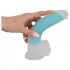 You2Toys - dildo z przyssawką - świecący w ciemności - niebieski