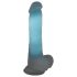You2Toys Glow in the Dark - przyssawkowy, świecący dildo (niebieski)