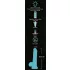 You2Toys - dildo z przyssawką - świecący w ciemności - niebieski
