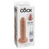 King Cock 6 - realistyczny dildo (15 cm) - naturalny