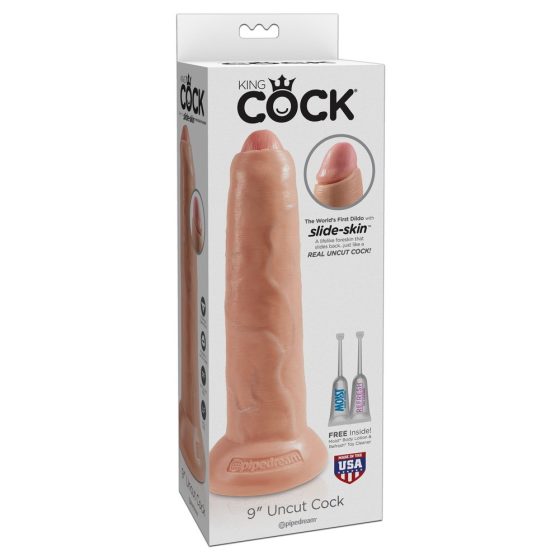 King Cock 9 Foremanator - realistyczne dildo (23 cm) - naturalne