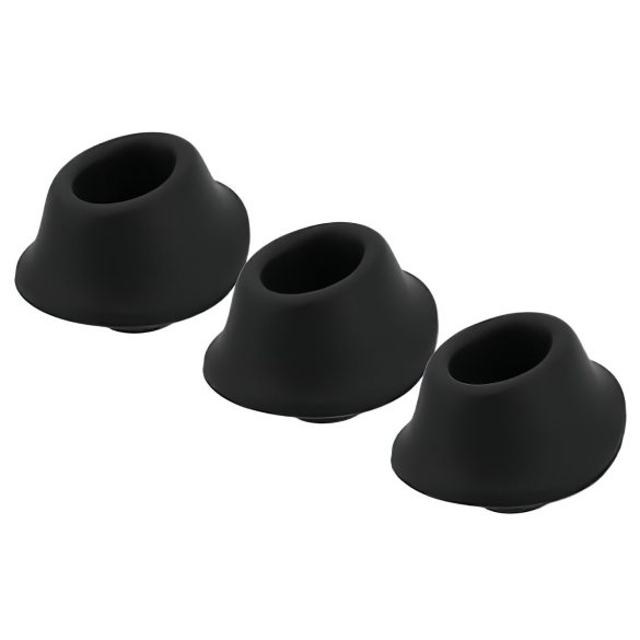 Womanizer Premium M - zestaw ssących końcówek - czarny (3 szt.)
