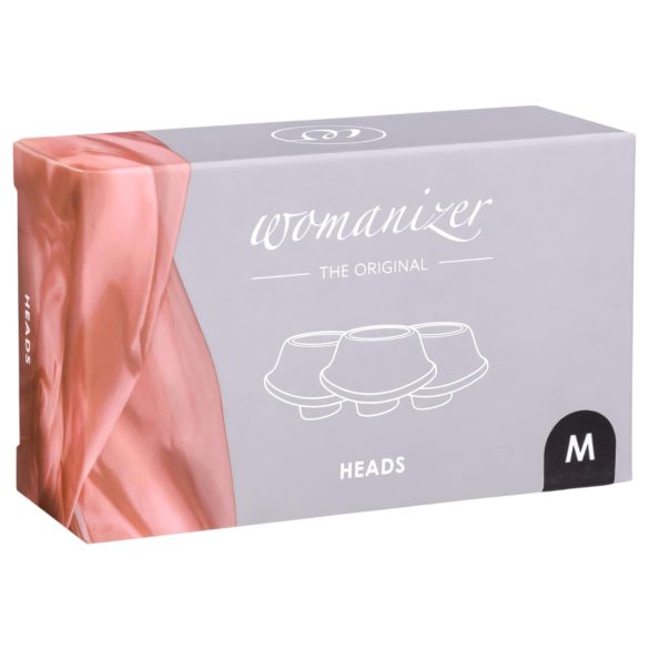 Womanizer Premium M - zestaw wymiennych końcówek - czarne (3 szt.)