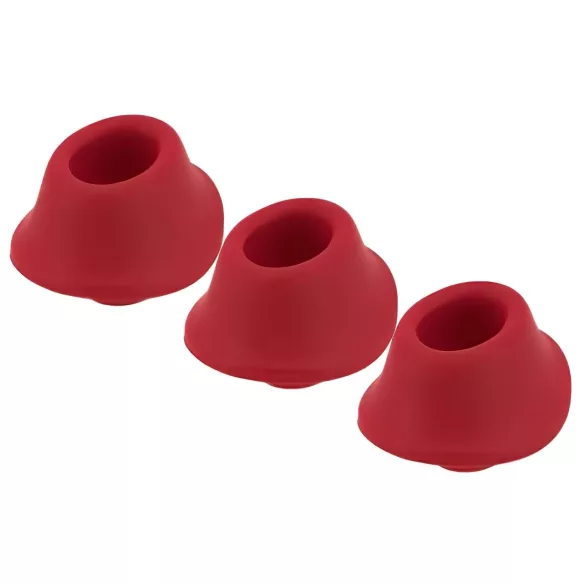 Womanizer Premium M - zestaw dodatkowych nakładek - czerwone - 3 szt.