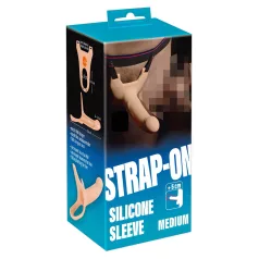   You2Toys - strap-on z dildem - puste wnętrze - kolor naturalny