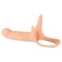 You2Toys - Strap-on - przypinany, pusty dildo (duży) - naturalny