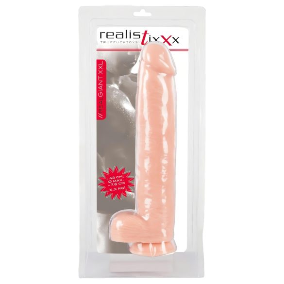 realistixxx Gigant 3XL - realistyczny dildo (42cm) - naturalny