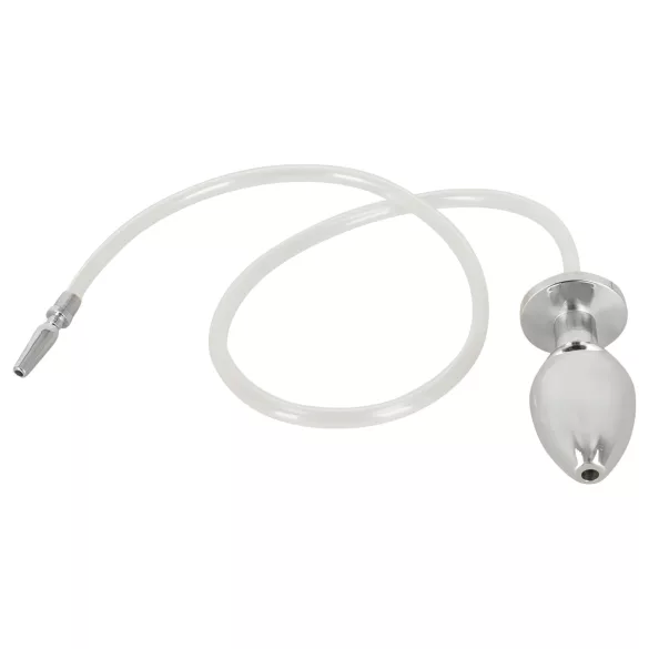 Piss to Ass Plug - korek analny z otworem - z rozszerzaczem cewki moczowej