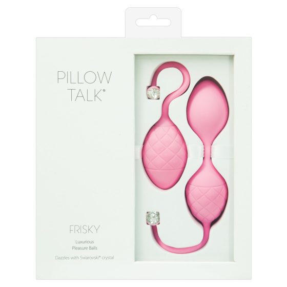 Pillow Talk Frisky - 2-częściowy zestaw kulek gejszy (różowy)