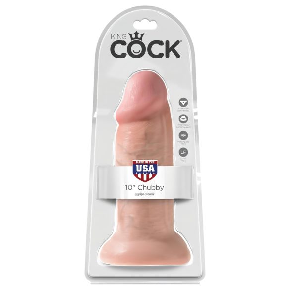 King Cock 10 dildo (25 cm) - naturalny