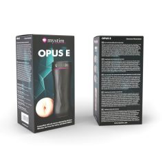  Mystim Opus E Vagina - elektryczny masturbator dildo (naturalny czarny)
