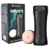 mystim Opus E Anus - masturbator analny elektro - silikon czarno-naturalny