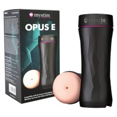   mystim Opus E Anus - elektro dildo masturbator (naturalny czarny)