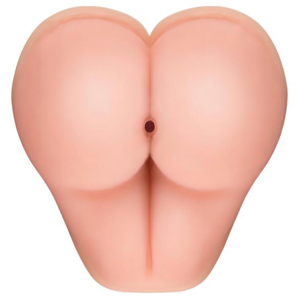 Nature Skin - masturbator męski 2w1 pupka i nakładka na penisa - kolor naturalny