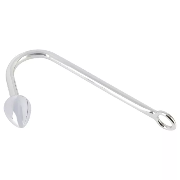 You2Toys - korek analny z aluminium z haczykiem - srebrny 179g