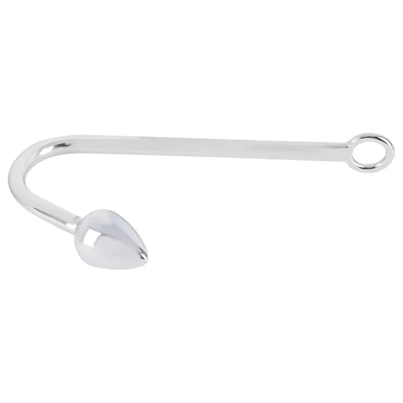 You2Toys - korek analny z aluminium z haczykiem - srebrny 179g