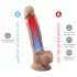 Silexd 7 - dildo z przyssawką - 17,5 cm - naturalny