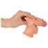 Realistixxx - nakładka na penisa z pierścieniem erekcyjnym - 19 cm (naturalny)