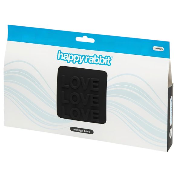 Happyrabbit - etui na akcesoria erotyczne - czarne - średnie