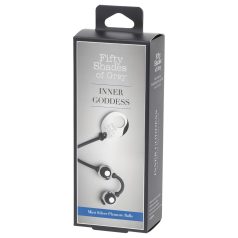   Pięćdziesiąt twarzy Greya Inner Goddess - mini kulka gejszy (srebrna)