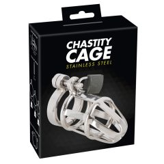   You2Toys - Chastity Cage - metalowa klatka na penisa z kłódką