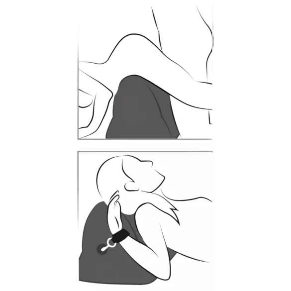 You2Toys - poduszka erotyczna dmuchana - zestaw - czarna